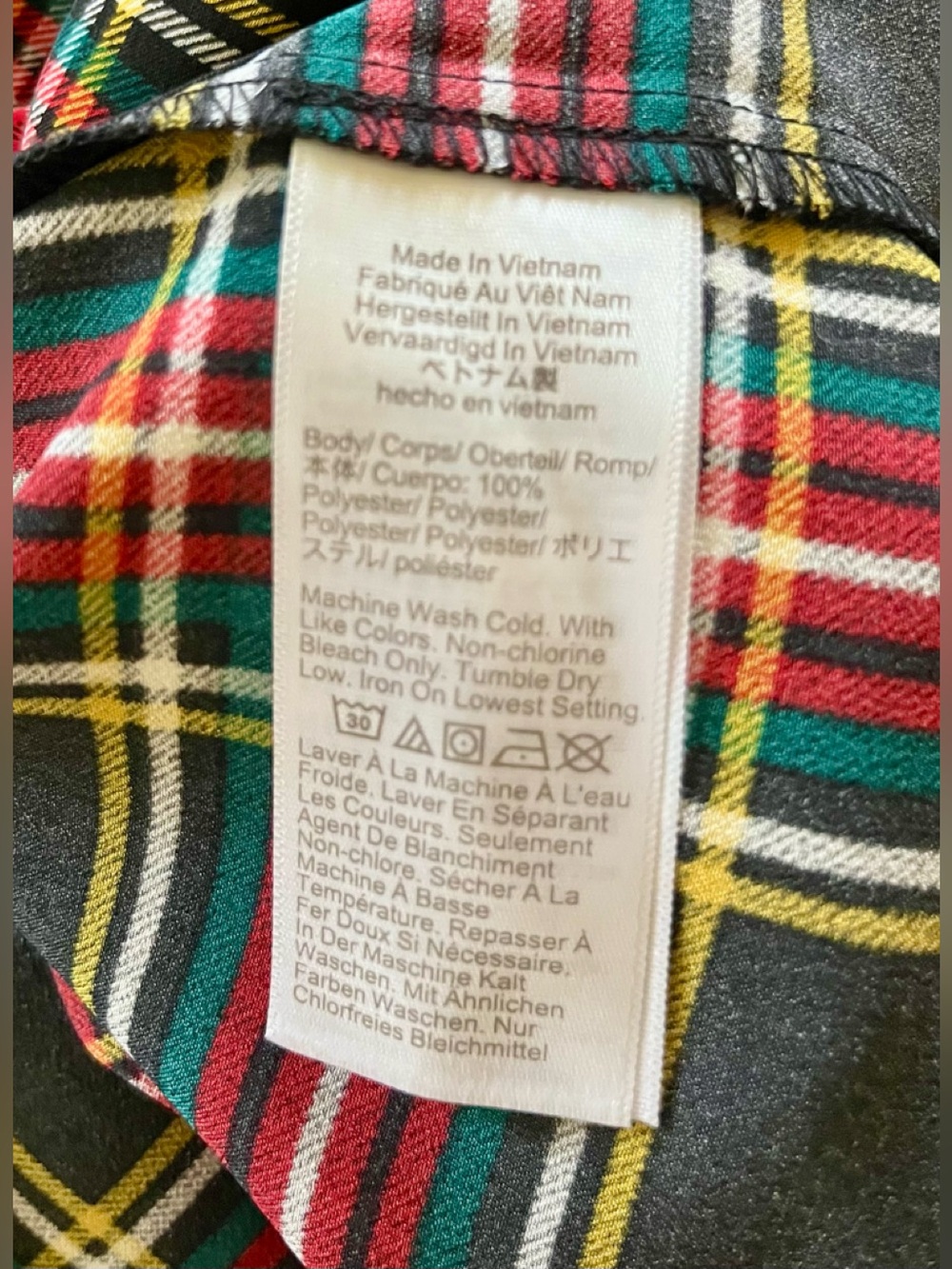 J. Crew Black Plaid Sleeveless Ruffle-Neck Top - Picture 5 of 5